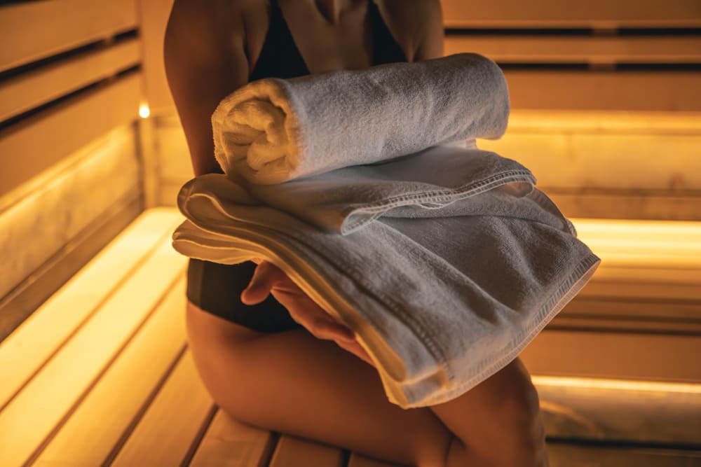 En la salud y en la sauna